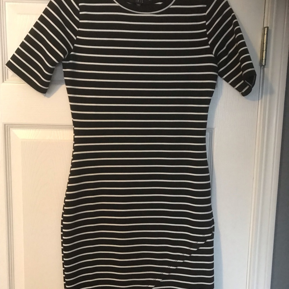 Iris Black & White Dress. Medium